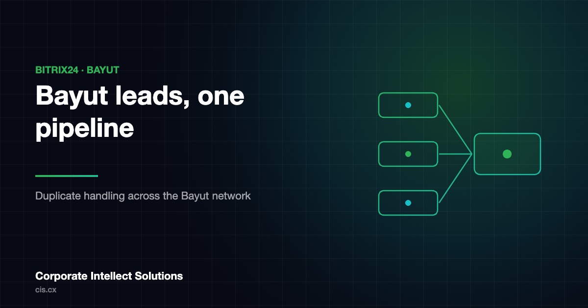 Bitrix24 Bayut integration for Dubai and UAE real-estate brokerages