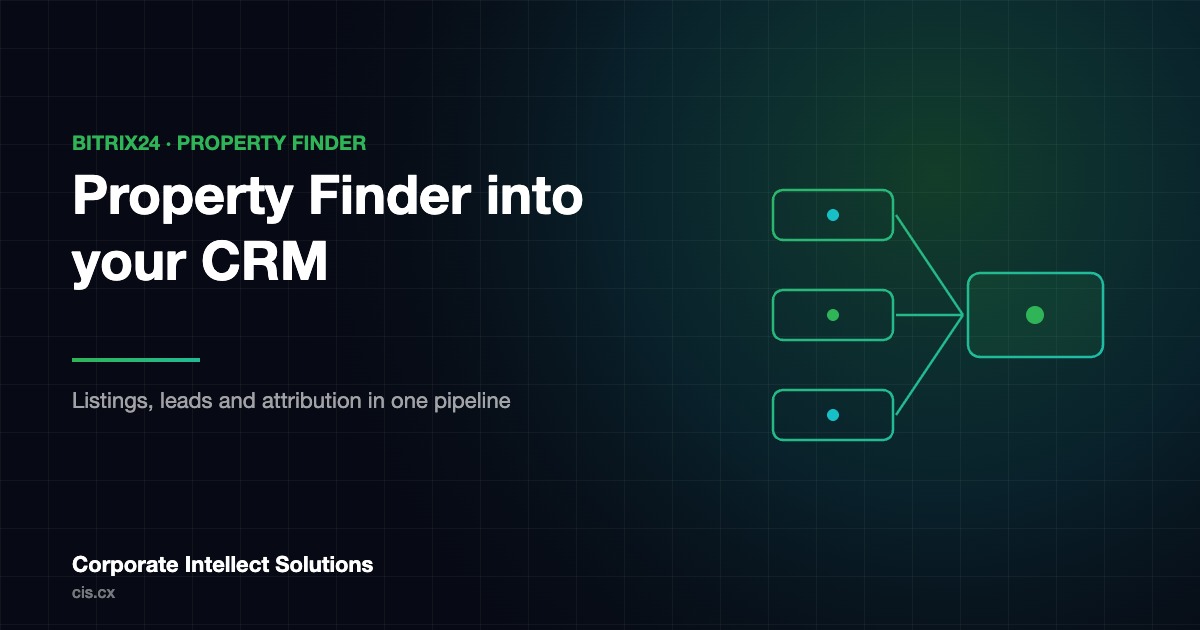 Bitrix24 Property Finder integration for UAE real-estate brokerages